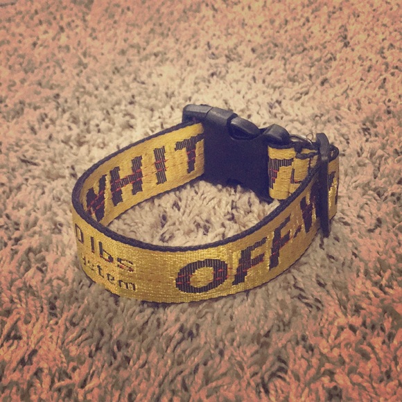 off white dog collar